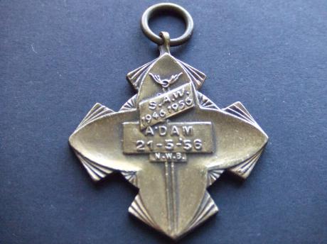 Amsterdam oude medaille 1956 Nederlandse wandelbond.S.A.W.